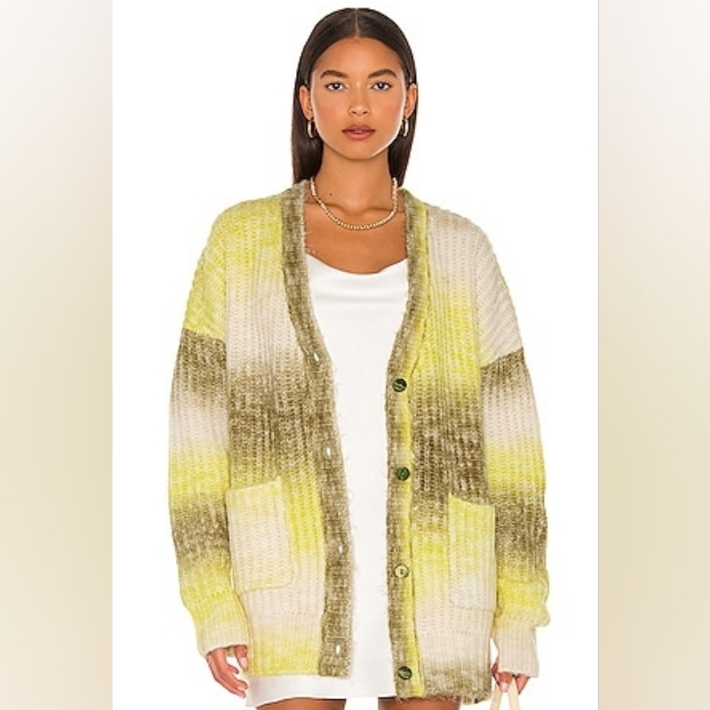 For Love and Lemons Celeste Green Cardigan Size Small